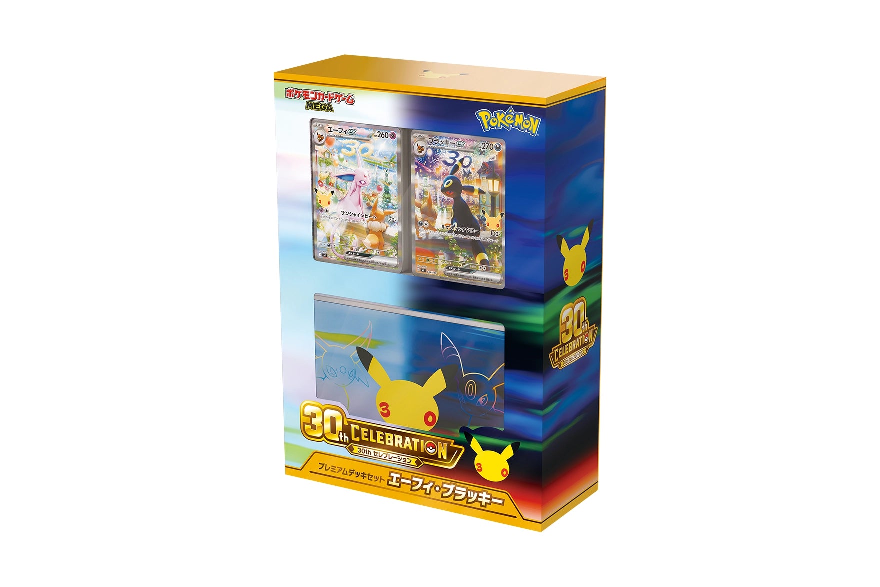 Pokémon 30th Celebration Premium Deck Set Espeon and Umbreon box
